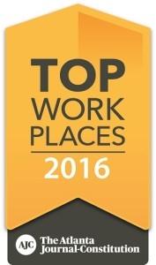 Atlanta Journal Constitution Top Work Places 2016 Award