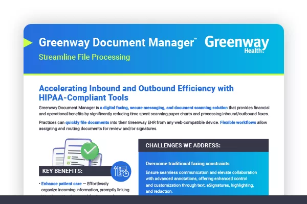 Greenway Document Manager brochure preview