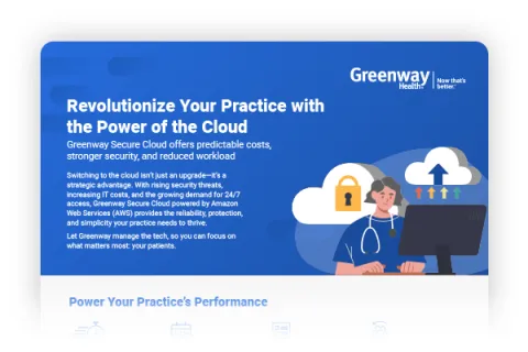 preview image of an infographic about Greenway Secure Cloud