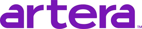 artera in purple letters