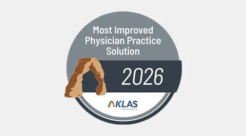 KLAS Most Improved Physician Practice Solution 2026 Award