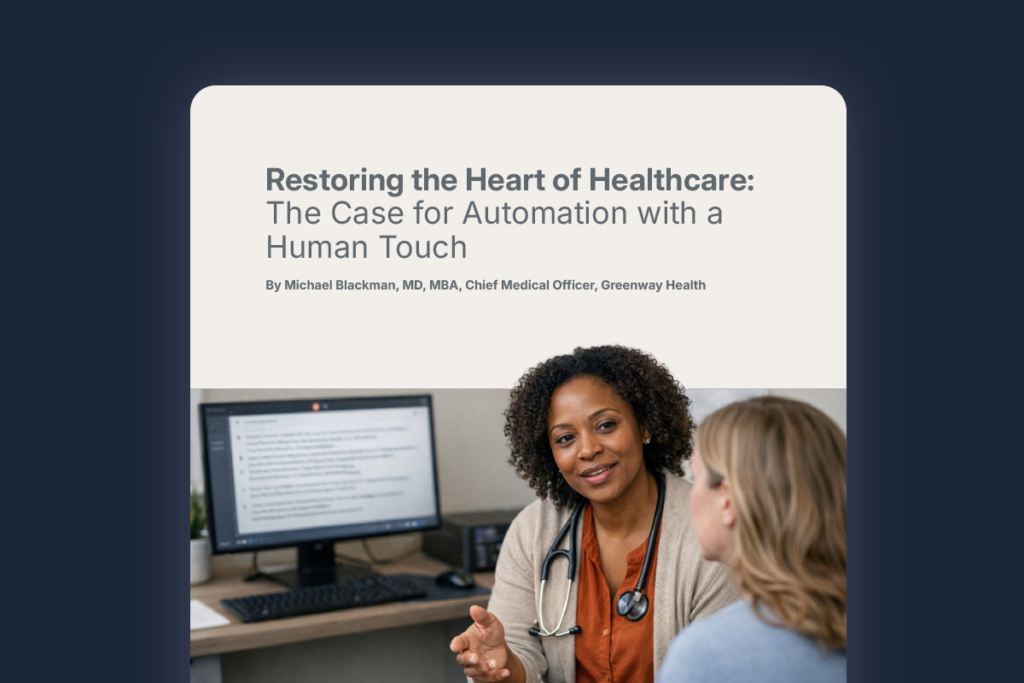 preview image of an whitepaper about Restoring the Heart of Healthcare
